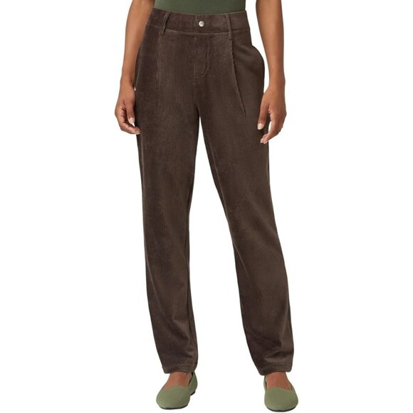 HUE U24329 Corduroy Pants in Coffee Bean ( XS ) - Picture 1 of 5